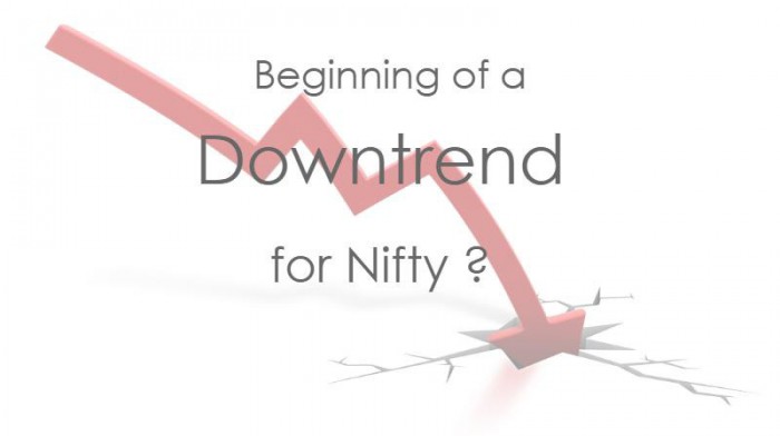 The beginning of a downtrend for Nifty? 1