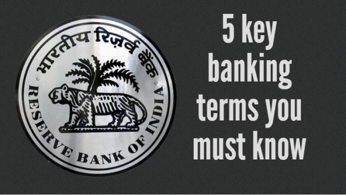 important banking terminology