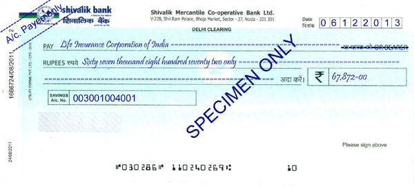 Account payee cheques