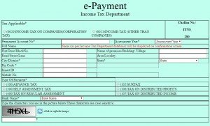 Payment of income tax online