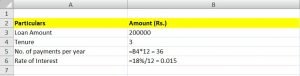 Equated monthly instalment (EMI)