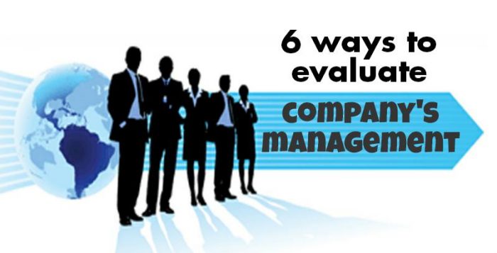 how to evaluate company's management