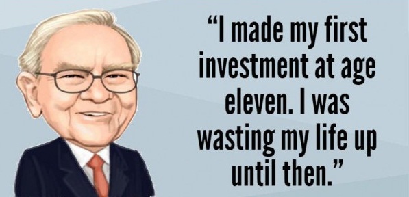 Warren Buffett quote on early investment