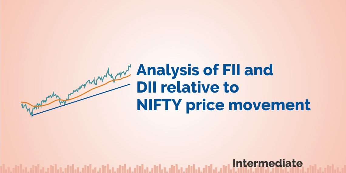 FII and DII Analysis relative to NIFTY price movement 1
