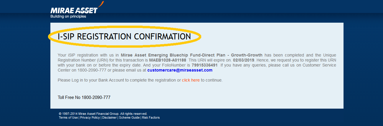 13.Registration confirmation