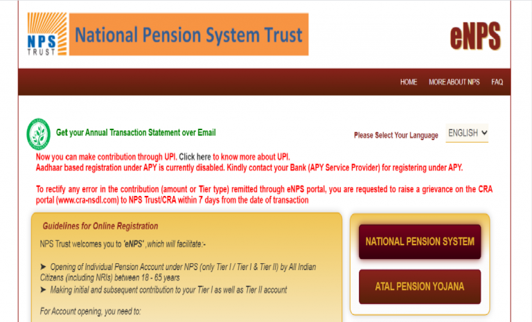 National Pension Scheme- Retirement Scheme For All