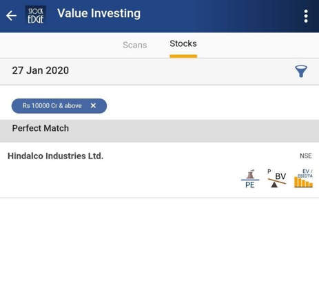 stockedge value investing stocks