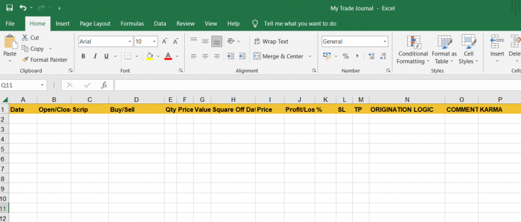 How To Create Trading Journal In The Stock Market