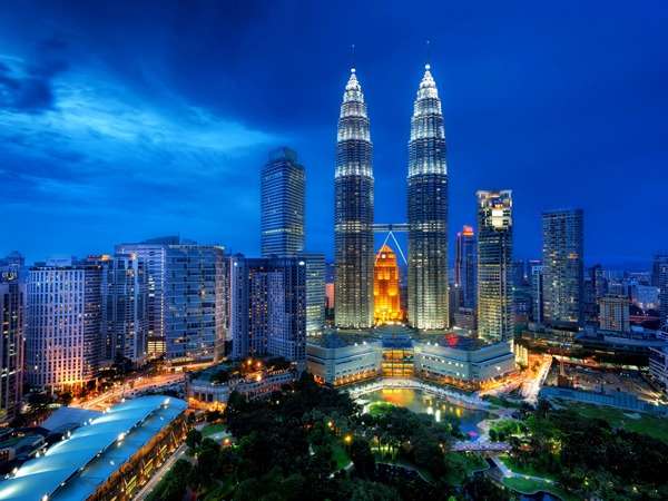 Image showing the iconic 451m tall Petronas Twin Tower of Malaysia