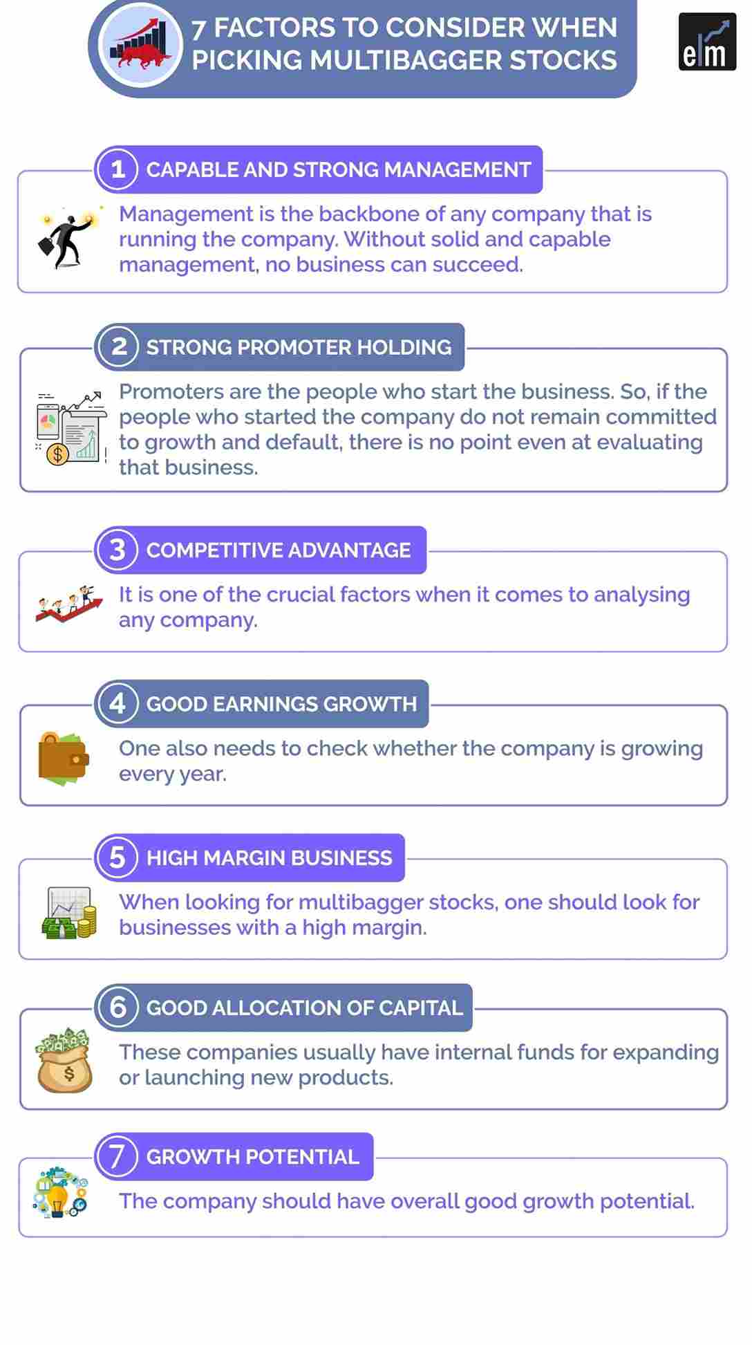  7 Factors to Consider when Picking Multibagger Stocks