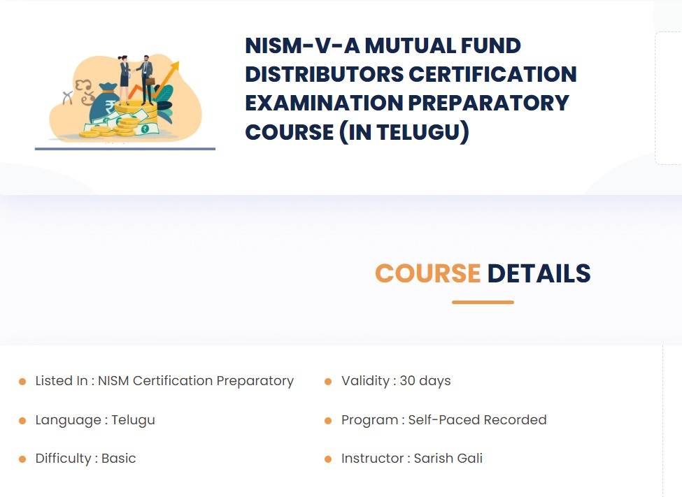 NISM-V-A Mutual Fund Distributors Certification Examination Preparatory