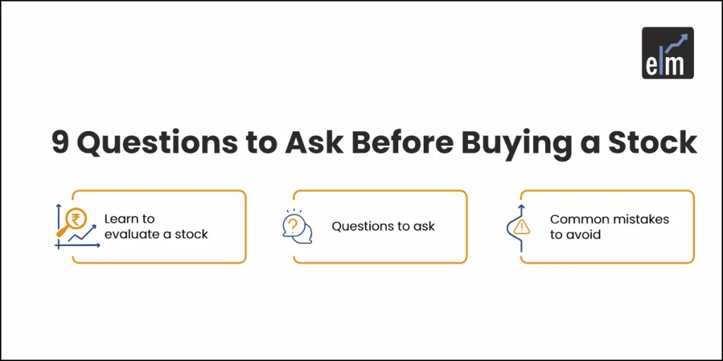 Questions to ask before buying a stock