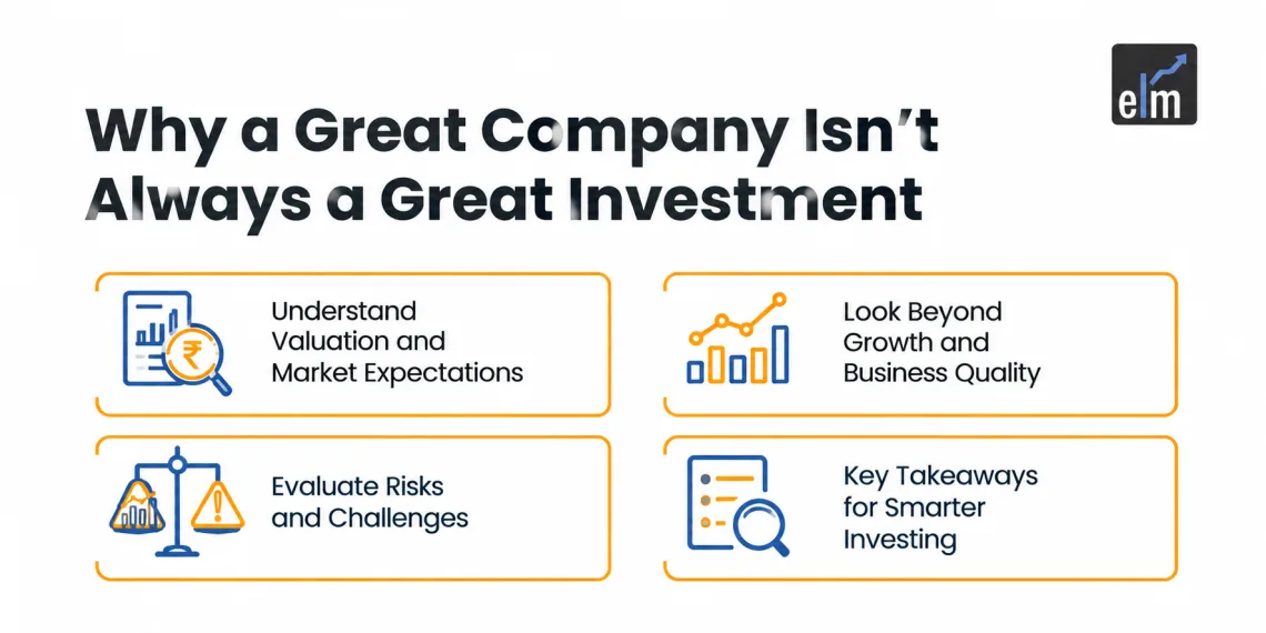 Good investment vs good company